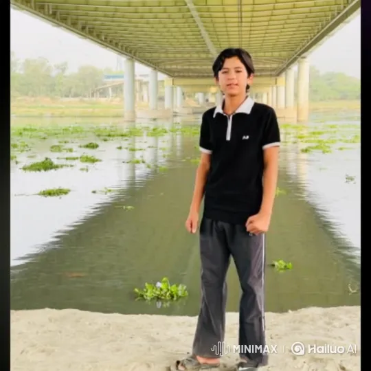 Young Boy Meets Man Resembling Modi by Riverbank – AI Generated Video | Hailuo AI