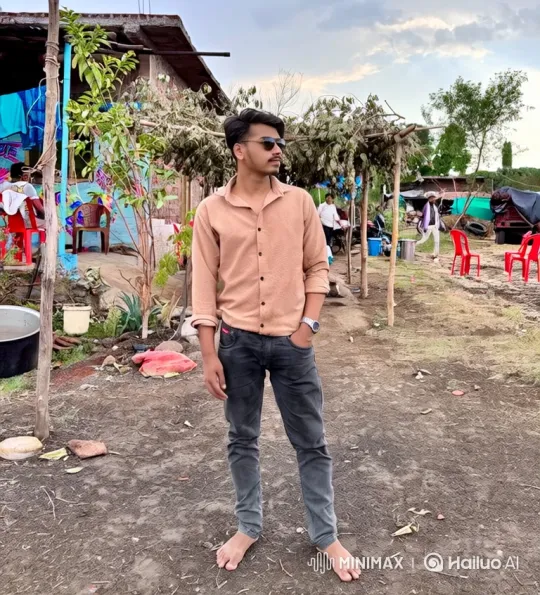 Young Man Transitions from Rustic Path to Red BMW Departure – AI Generated Video | Hailuo AI