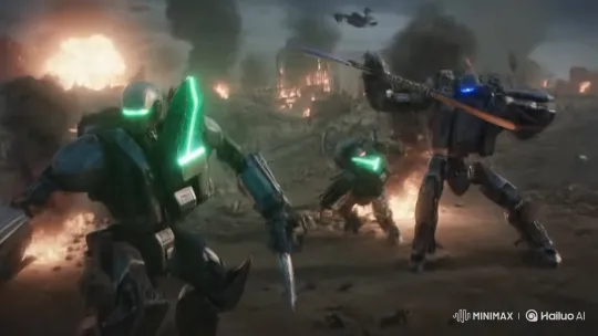 Vietnam Robot vs. China Robot: Epic WWII Duel – AI Generated Video | Hailuo AI
