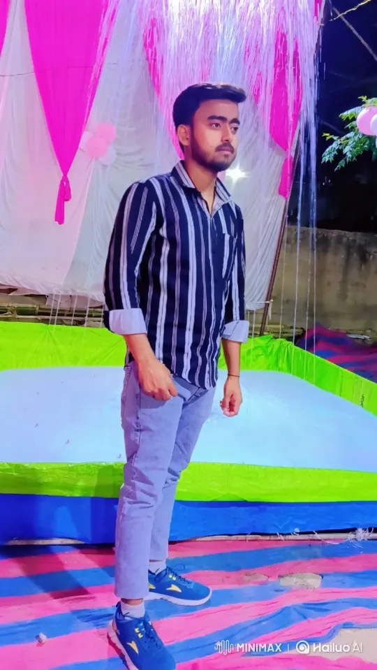 Young Man Meets Modi-Like Figure at Outdoor Event – AI Generated Video | Hailuo AI