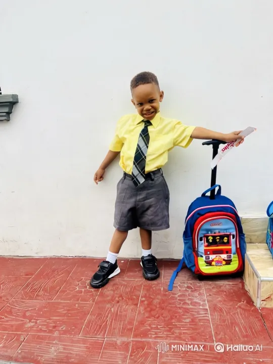 Boy Goes to School with Excitement and Joy – AI Generated Video | Hailuo AI