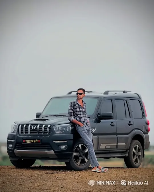 Young Man Drives Away in SUV on Dirt Road – AI Generated Video | Hailuo AI