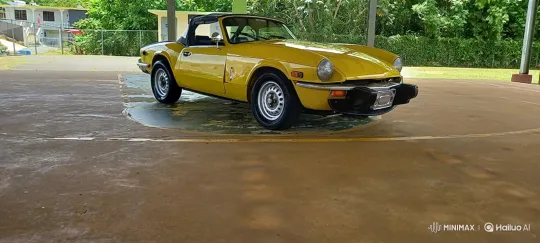 Yellow Convertible Sports Car Smoothly Lowers – AI Generated Video | Hailuo AI
