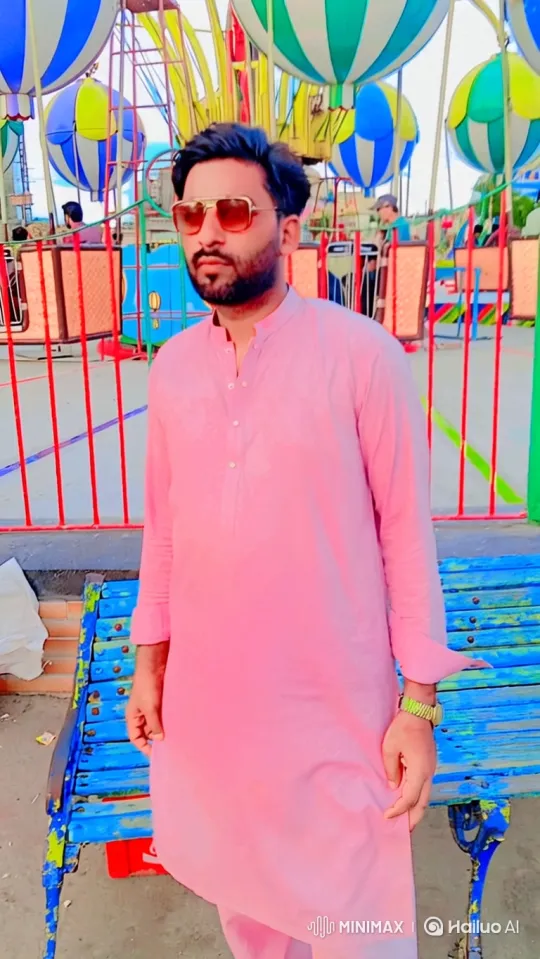 Man in Pink Tunic Enters Car, Drives Away – AI Generated Video | Hailuo AI