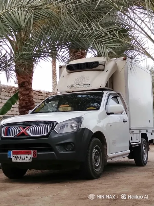 Truck Lowering its Body on Dirt Ground – AI Generated Video | Hailuo AI