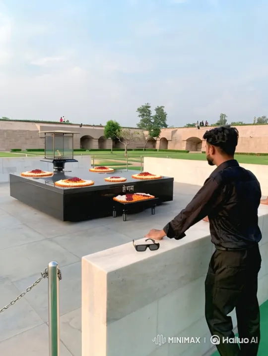 Mahatma Gandhi Greets a Young Man with Warmth – AI Generated Video | Hailuo AI