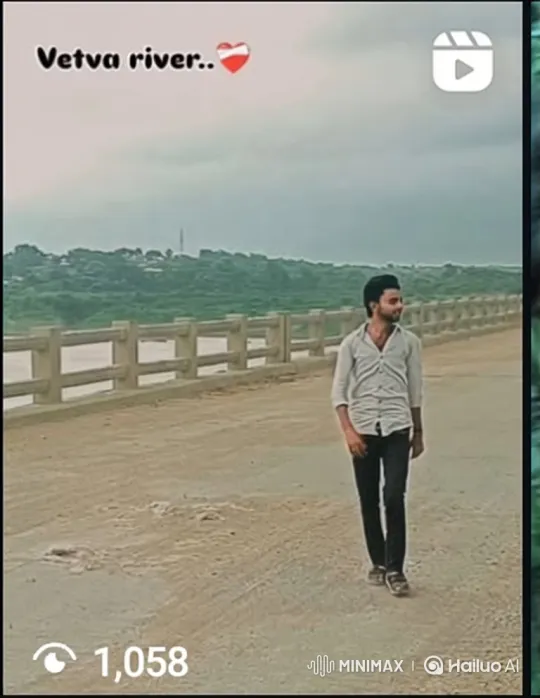 Young Man Meets Narendra Modi Lookalike on Bridge – AI Generated Video | Hailuo AI