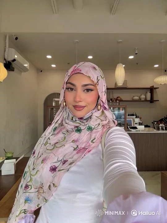 Young Woman in Cafe: Simulated Phone Video Call Experience – AI Generated Video | Hailuo AI