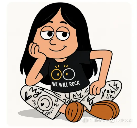 Cartoon Girl Discusses with Animated Gestures – AI Generated Video | Hailuo AI