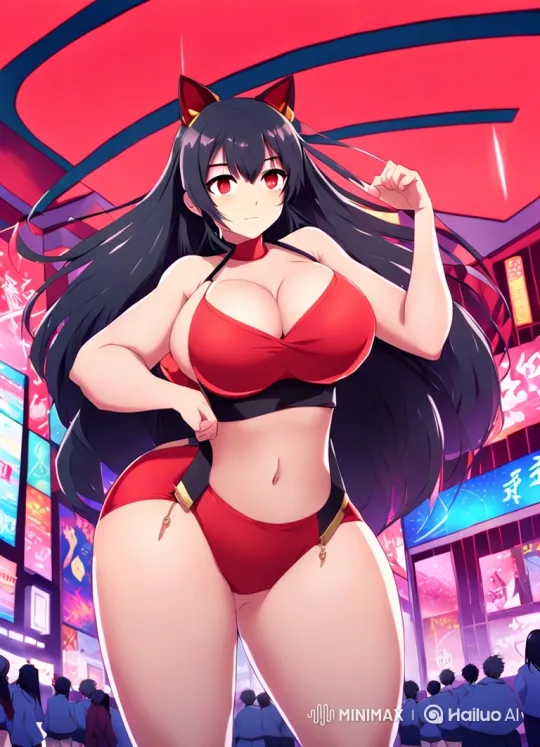Anime Girl Undergoes Mysterious Size Transformation – AI Generated Video | Hailuo AI