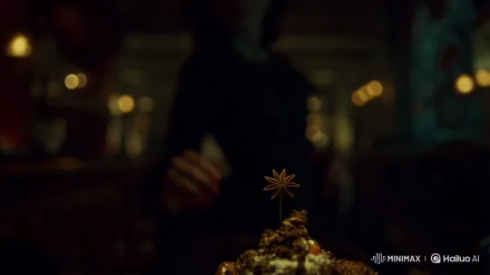 Mysterious Woman Takes Elegant Dessert in Victorian Bar – AI Generated Video | Hailuo AI