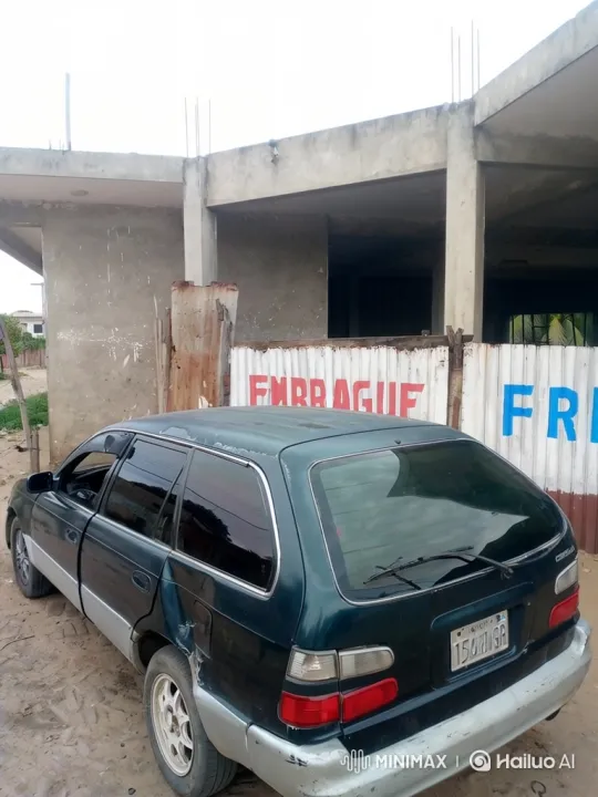 Old Station Wagon Beside Unfinished Building – AI Generated Video | Hailuo AI