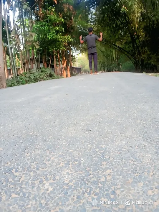 Man Boards Helicopter on Remote Country Road – AI Generated Video | Hailuo AI