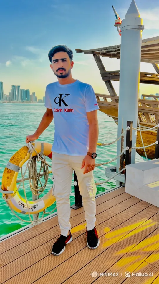 Young Couple's Romantic Moment on Waterfront Pier – AI Generated Video | Hailuo AI