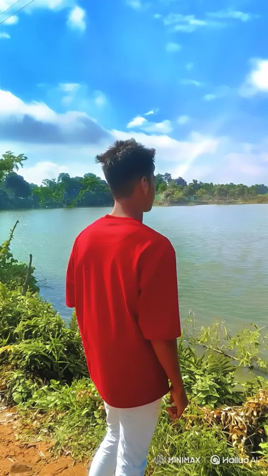 Young Couple Embraces by Tranquil Lakeside – AI Generated Video | Hailuo AI