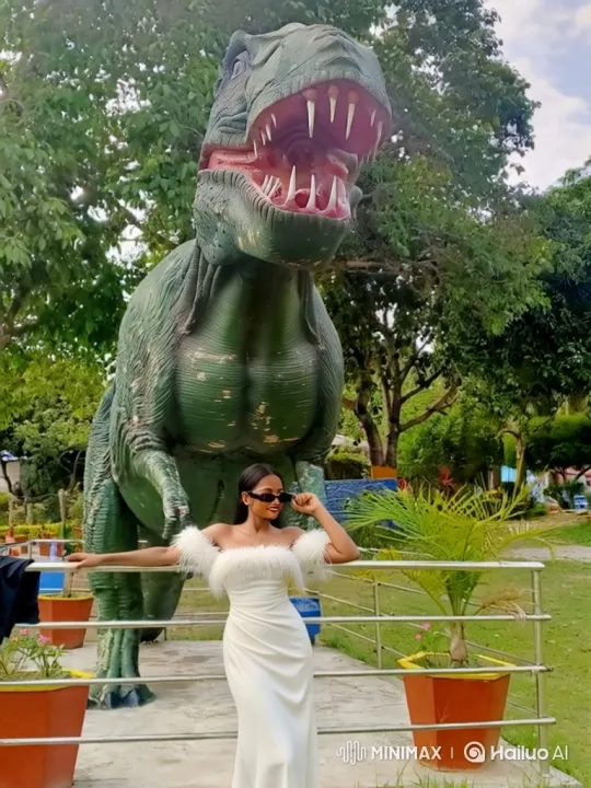 Woman in White Dress Enters Private Plane After Park Scene – AI Generated Video | Hailuo AI