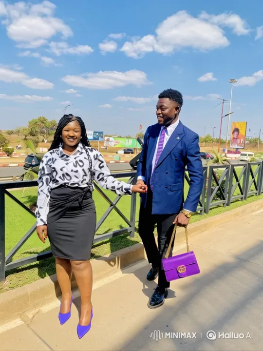 Couple's Elegant Walk and Departure in Stylish Outfits – AI Generated Video | Hailuo AI