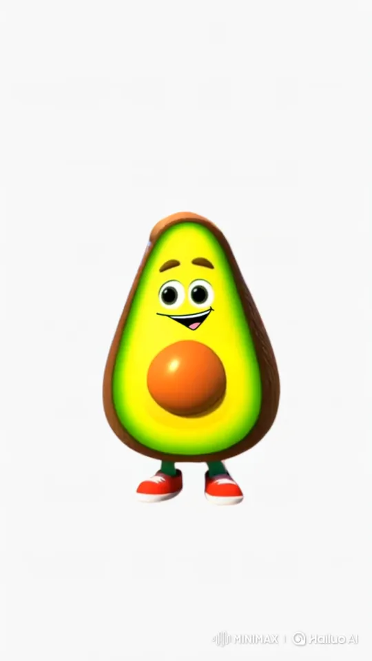 Anthropomorphic Avocado Chooses Shoes in Bright Store – AI Generated Video | Hailuo AI