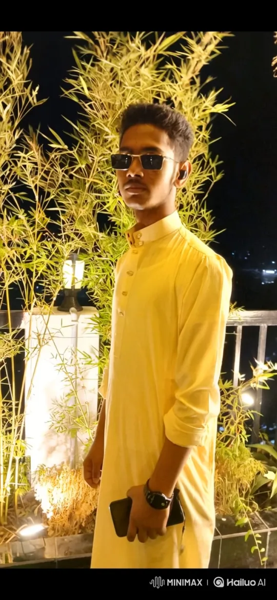 Young Man on Rooftop Terrace with City Lights – AI Generated Video | Hailuo AI