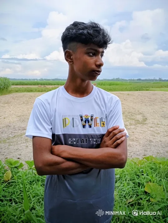 Young Couple Shares Moment of Quiet Affection in Field – AI Generated Video | Hailuo AI