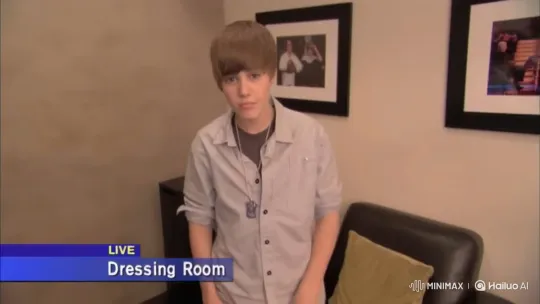 Boy with Drool on Chin in Dressing Room – AI Generated Video | Hailuo AI