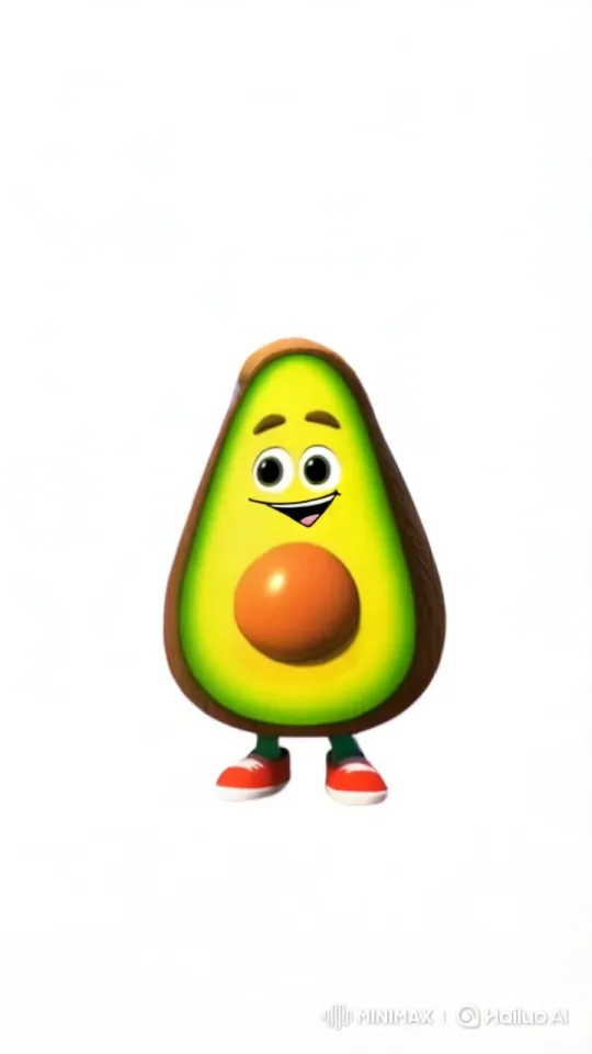 Animated Avocado Enjoying Campfire Dinner by Riverside – AI Generated Video | Hailuo AI