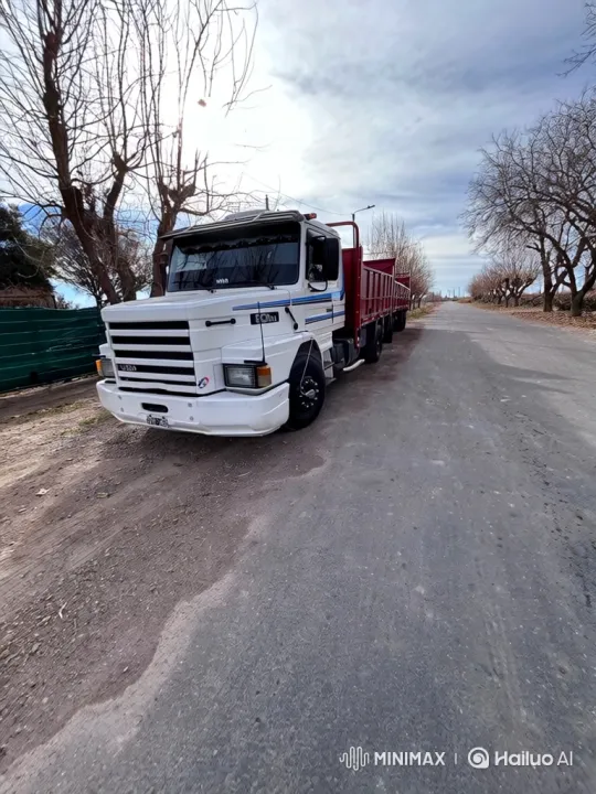 White Scania Truck Lowering Its Suspension – AI Generated Video | Hailuo AI