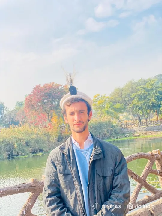 Young Man Fades into Translucent Mist by Autumn Lake – AI Generated Video | Hailuo AI