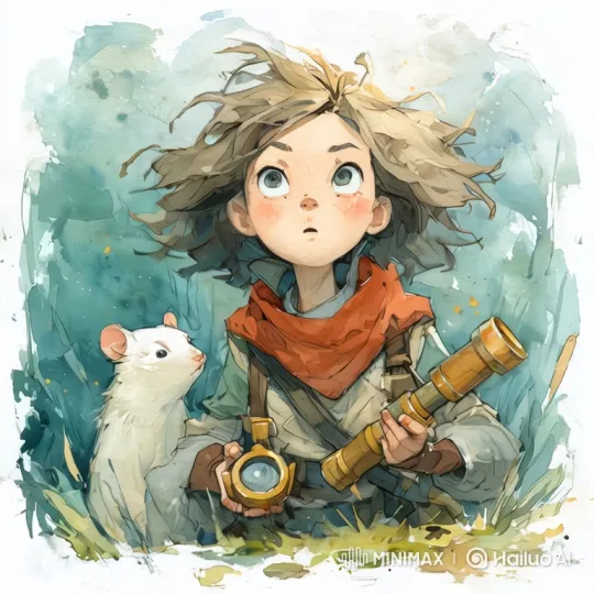 Young Adventurer and Rat in Awe of the Sky – AI Generated Video | Hailuo AI