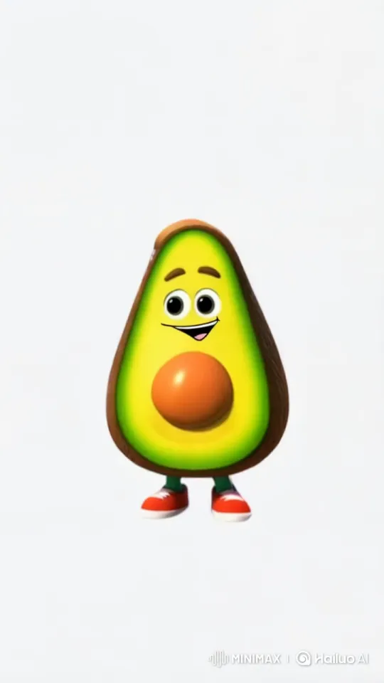 Animated Avocado Enjoying a Picnic by the River – AI Generated Video | Hailuo AI