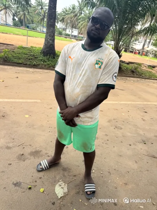 Tropical Path: Man in Soccer Jersey Stands Still – AI Generated Video | Hailuo AI