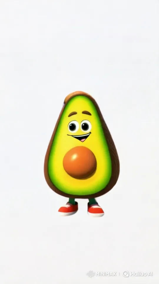 Animated Avocado Buys Water at Supermarket Checkout – AI Generated Video | Hailuo AI