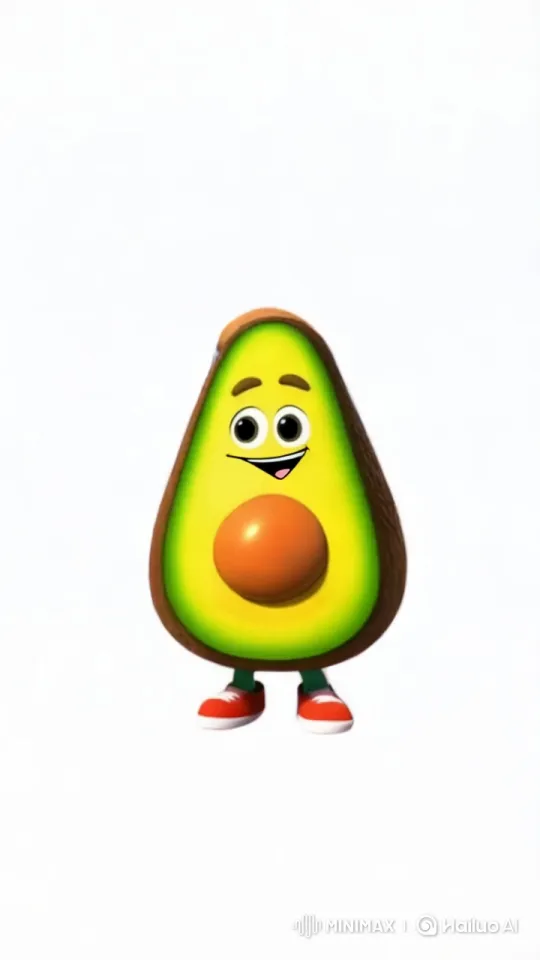 Animated Avocado Shopping for School Supplies – AI Generated Video | Hailuo AI