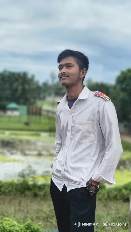 Young Man Boards Helicopter in Lush Landscape – AI Generated Video | Hailuo AI