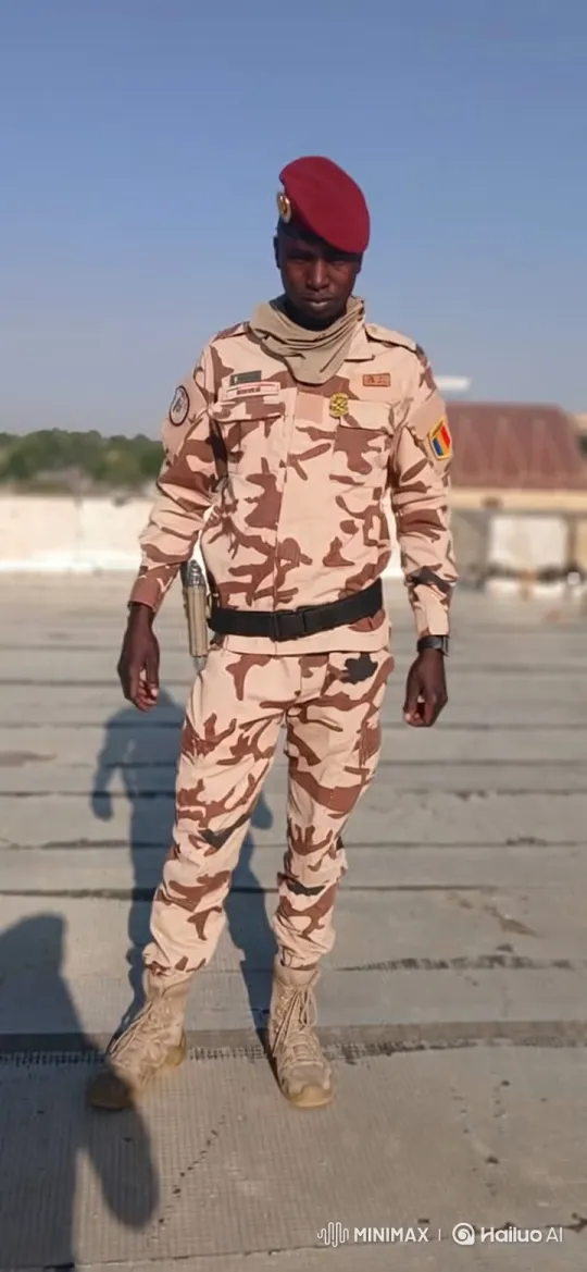 Chadian Soldier Prepares for Departure in Helicopter – AI Generated Video | Hailuo AI
