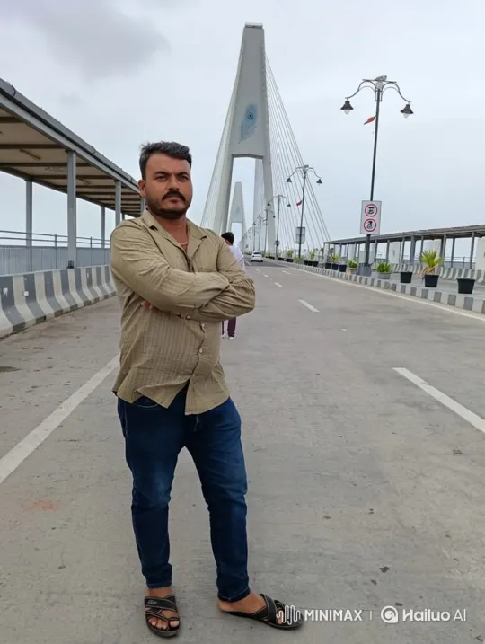 Indian Prime Minister Meets Man on Modern Bridge – AI Generated Video | Hailuo AI