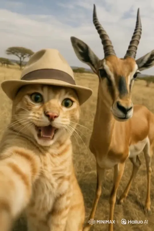 Lion and Tiger: The Elegant Feline Rivals – AI Generated Video | Hailuo AI