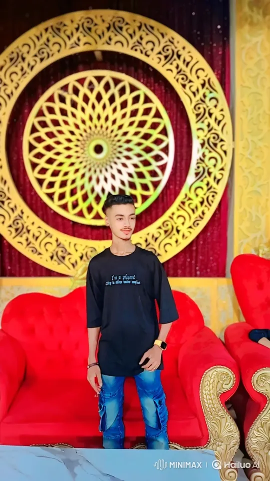 Young Man in Elegant Room: Confidence Displayed – AI Generated Video | Hailuo AI