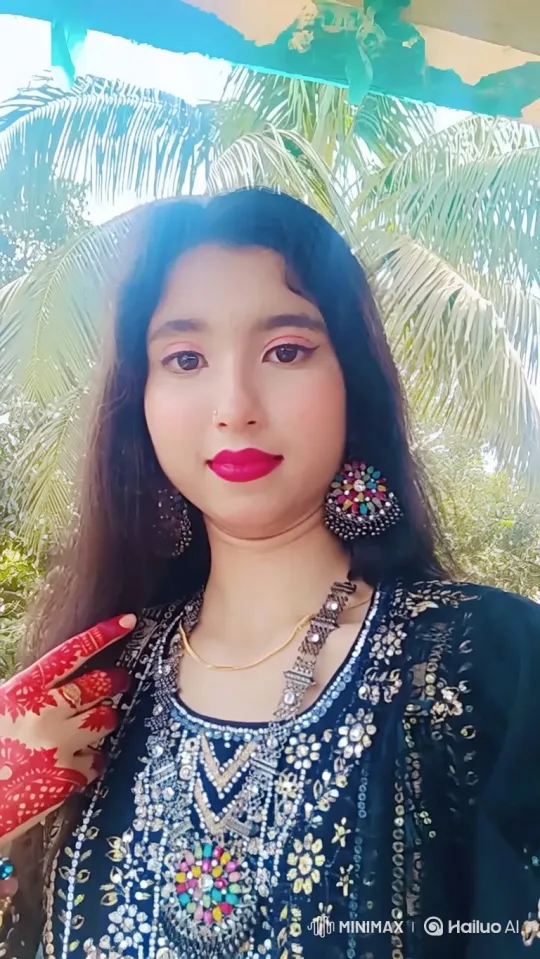 Young Woman in Ornate Garb Smiles Gently at Camera – AI Generated Video | Hailuo AI