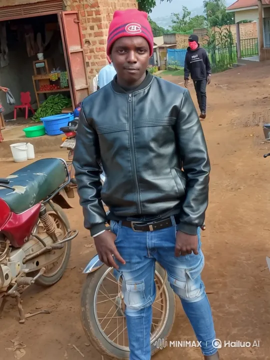 Young Man on Dirt Road with Motorcycle – AI Generated Video | Hailuo AI