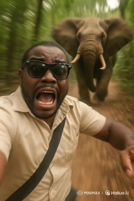 Giant Elephant Roams the Forest – AI Generated Video | Hailuo AI