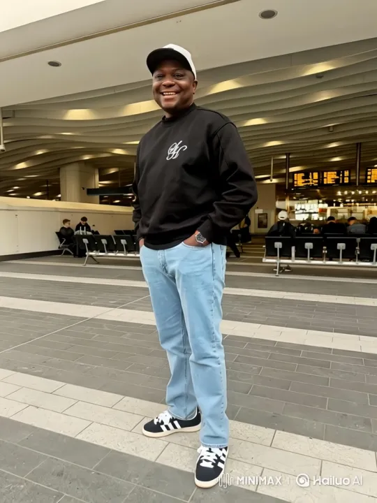 Man Prepares to Drive Luxury SUV from Modern Train Station – AI Generated Video | Hailuo AI