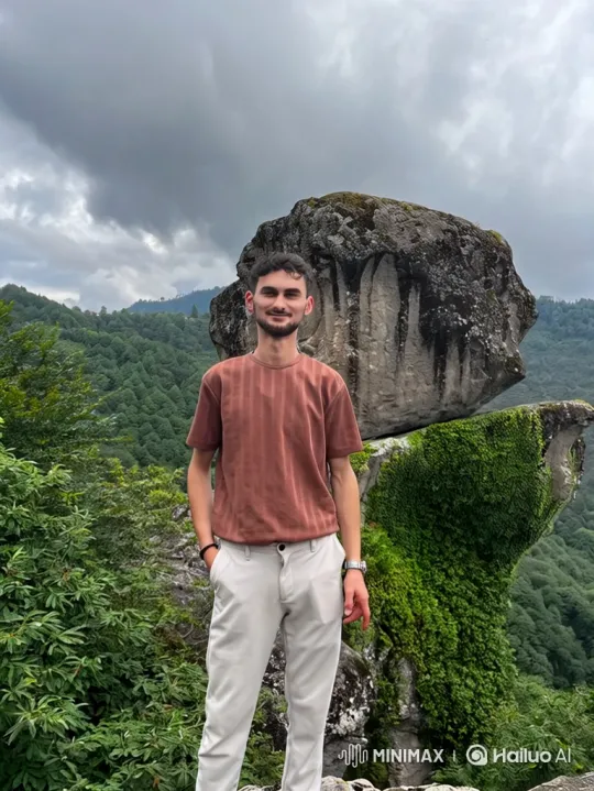 Young Man on Mountain to Panoramic Earth View – AI Generated Video | Hailuo AI