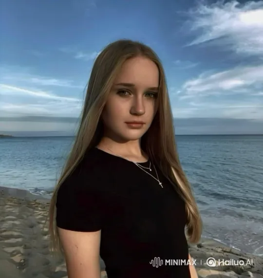Young Woman's Head Morphs into Cube on Beach – AI Generated Video | Hailuo AI