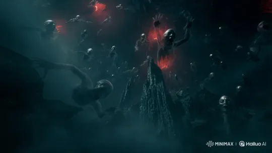 Horrific Journey Through a Tormented Spirit Cavern – AI Generated Video | Hailuo AI