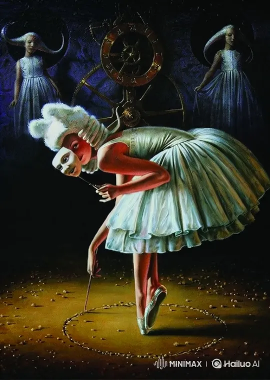 Ballet and Clockwork: A Surreal Dance of Precision – AI Generated Video | Hailuo AI
