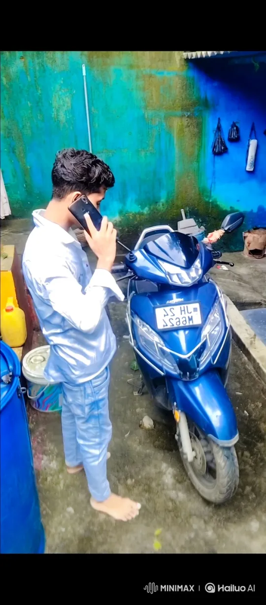 Young Man on Phone Amid Urban Setting – AI Generated Video | Hailuo AI