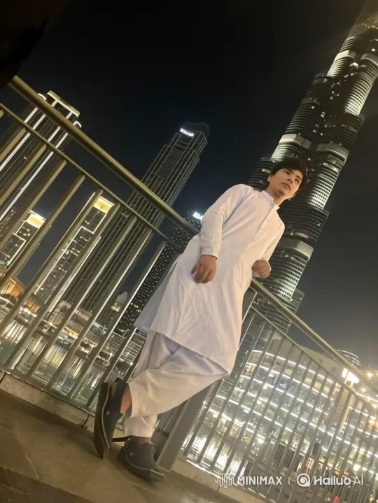 Romantic Night Terrace Scene with Young Couple – AI Generated Video | Hailuo AI