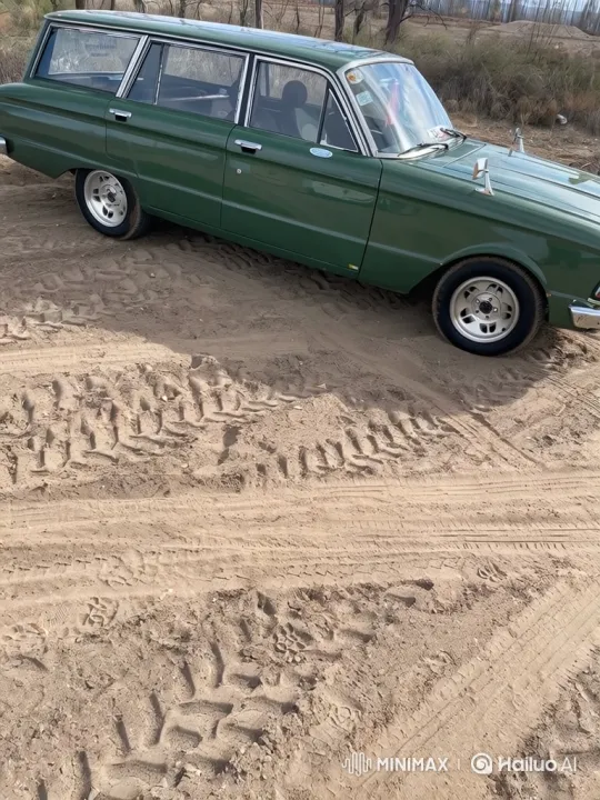 Vintage Station Wagon Lowering Its Suspension – AI Generated Video | Hailuo AI