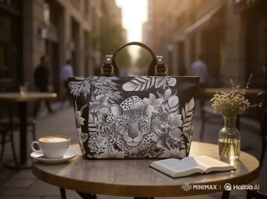 360-Degree View of Bag with Consistent Background – AI Generated Video | Hailuo AI